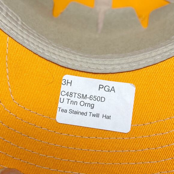 NWT AHEAD Classic Fit Tea Stained Twill Mesh Cap Snap Back Tennessee Orange OS - Picture 6 of 8